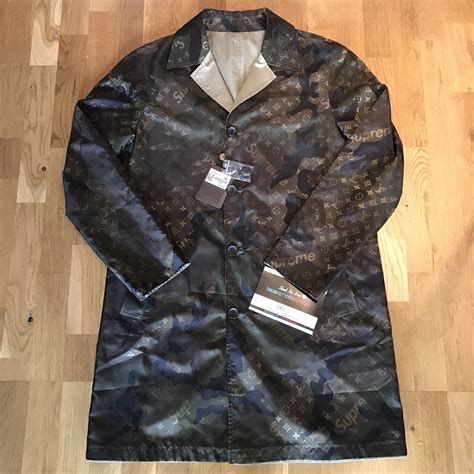 lv allover coat mens|louis vuitton trench coat men.